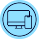 Graphic of a computer and a phone