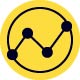 icon illustration showing variable or fixed rate