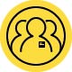 icon illustration of snapping to show a simple process